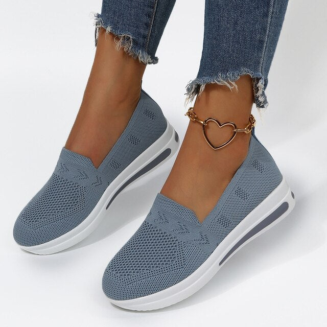 ComfortMax Plus Women's Sneakers | Breathable Orthopedic Design-Light blue-2.5-The Livary