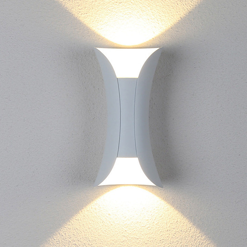 Modern LED Outdoor Wall Lamp - LumiEdge-White-Small 6W-Warm white-The Livary