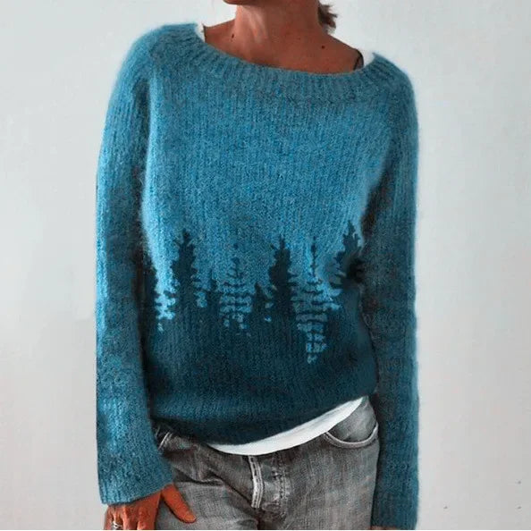 Warm Women's Sweater with Stylish Details - Nova-Diamond-S-The Livary