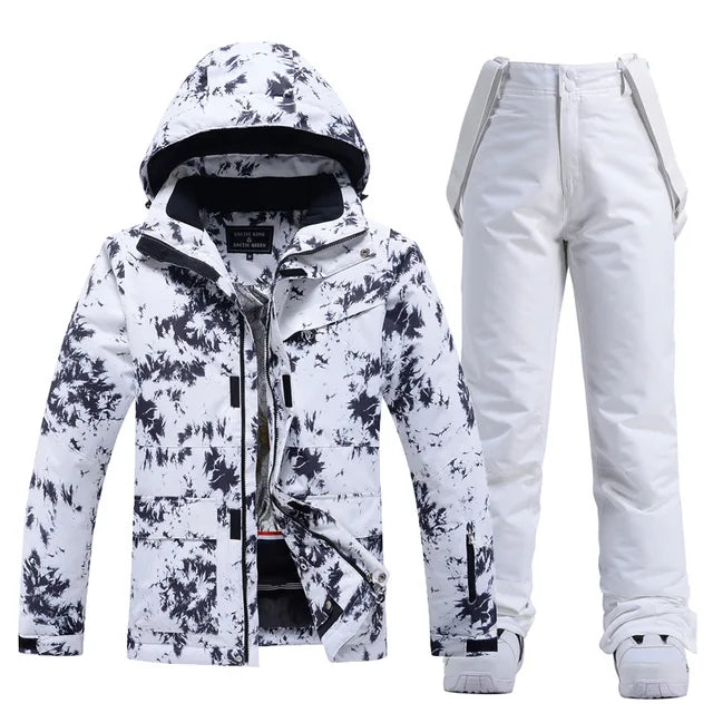 Stylish Ski Suit for Women - Aurora-Black/White-XS-The Livary