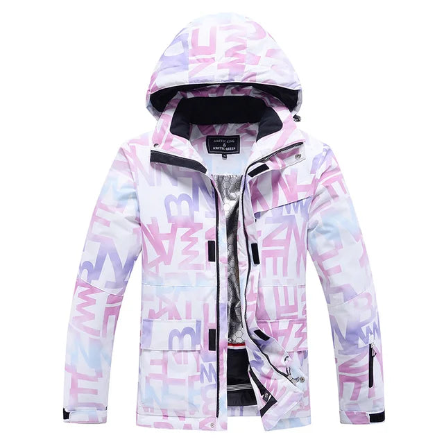 Stylish Ski Suit for Women - Aurora-Purple/Black-XS-The Livary