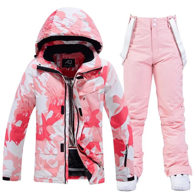 Stylish Ski Suit for Women - Aurora-Pink-XS-The Livary