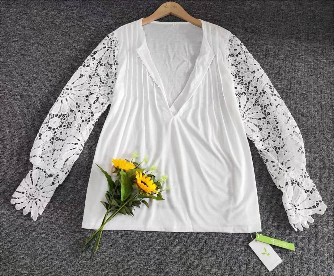 Trendy Ladies Long Sleeve in Solid Colour - AutumnGrace-S-The Livary