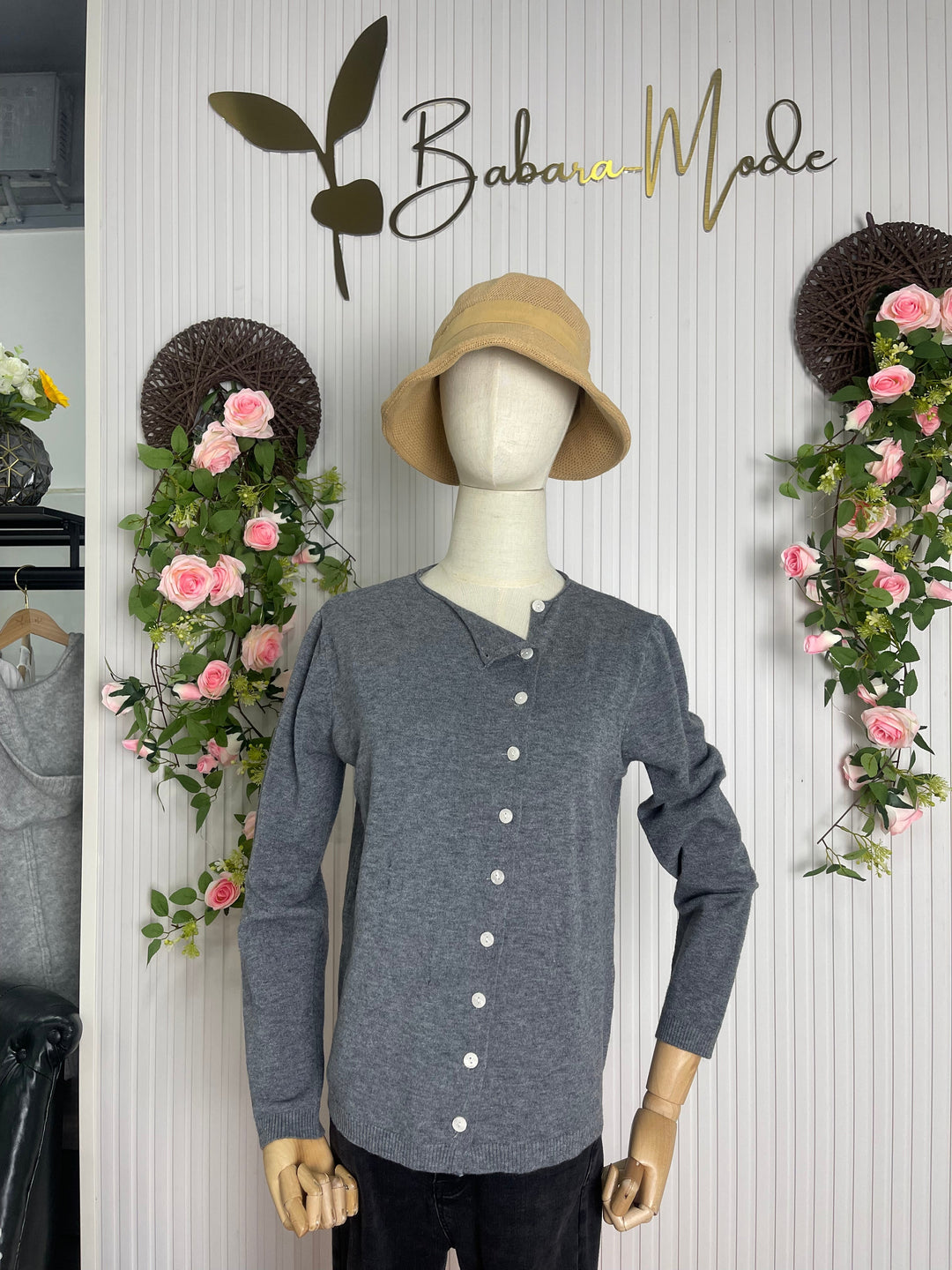 Simple Solid Long Sleeve Sweater - PurStyle-S (36/38)-The Livary