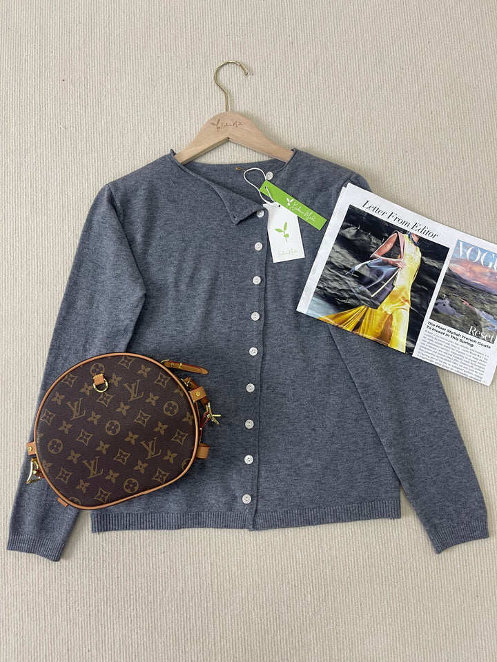 Simple Solid Long Sleeve Sweater - PurStyle-S (36/38)-The Livary