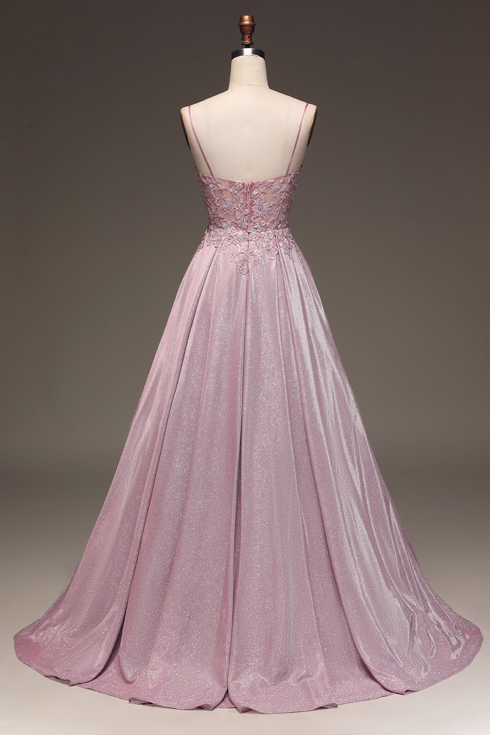 Glistening Blush A-Line Ballgown - Clara-Blush Pink-EU32-The Livary