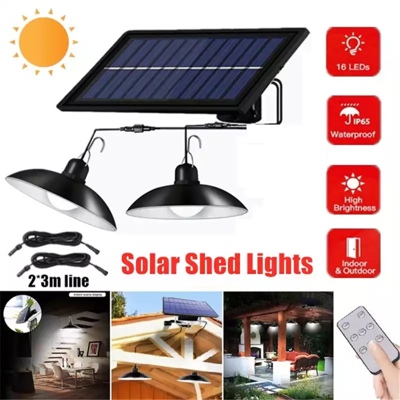 Wireless Solar LED Lamp Set with Remote Control – TwinRay-The Livary