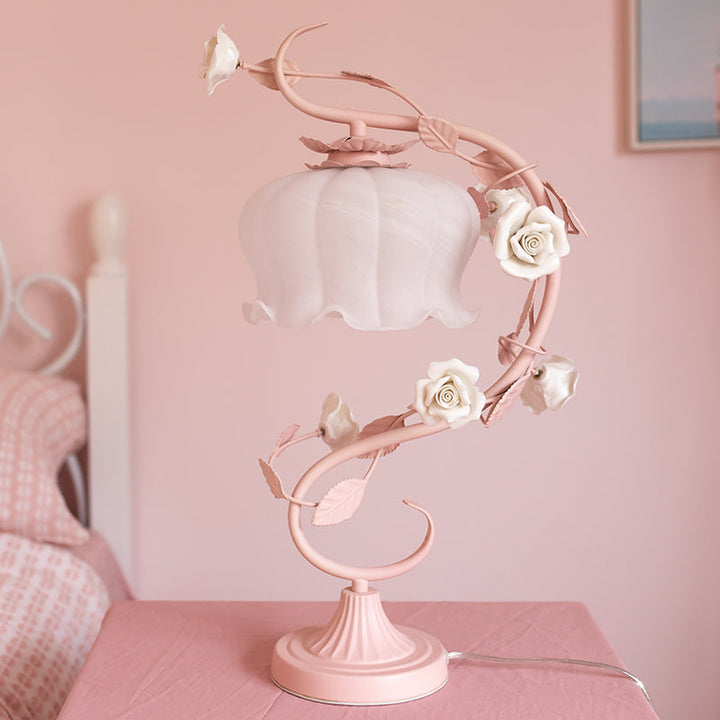 Charming Rose Lighting Lamp - Rosa-Pink-The Livary