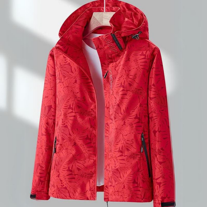 Waterproof Windbreaker for Women - Sophie-Red-M-The Livary