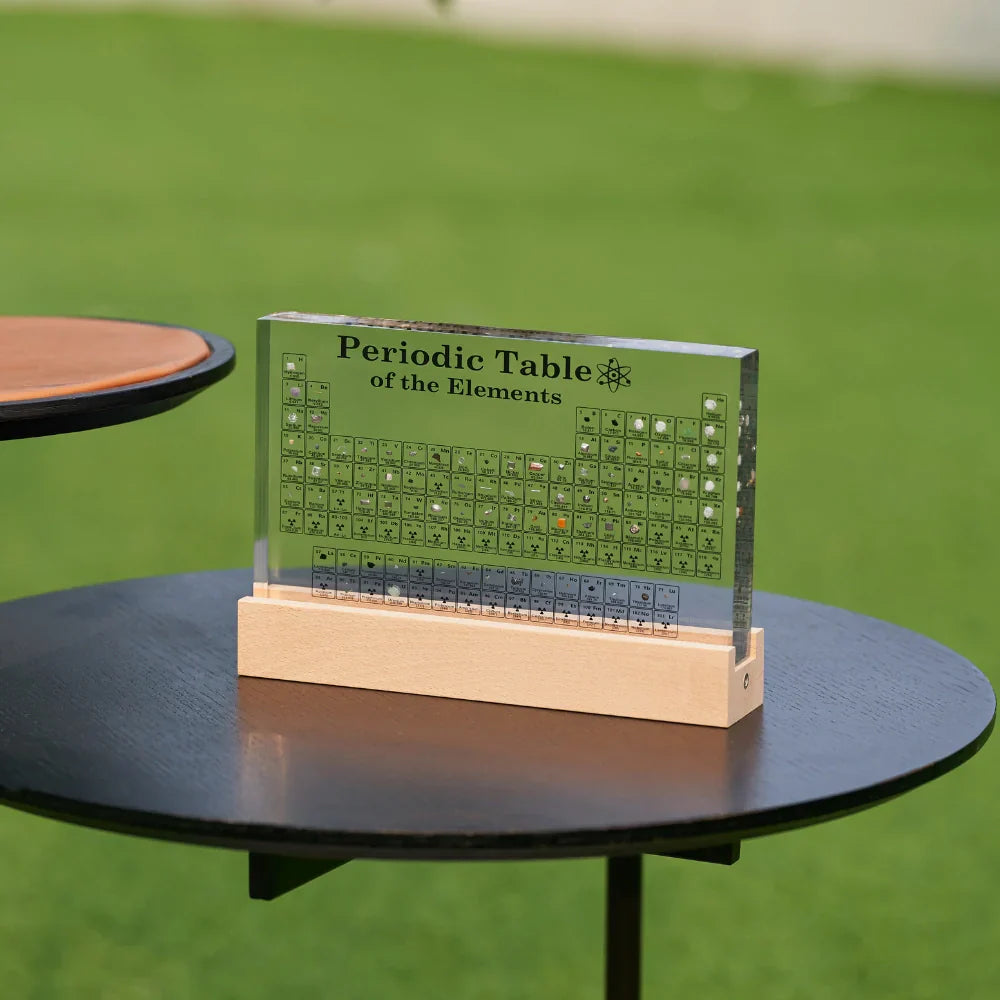 Illuminated Periodic Table with Real Elements - Elementa-Small-The Livary