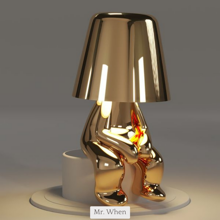 Lighting lamp for Thinkers - BrightMind-Gold-Mr. When-The Livary