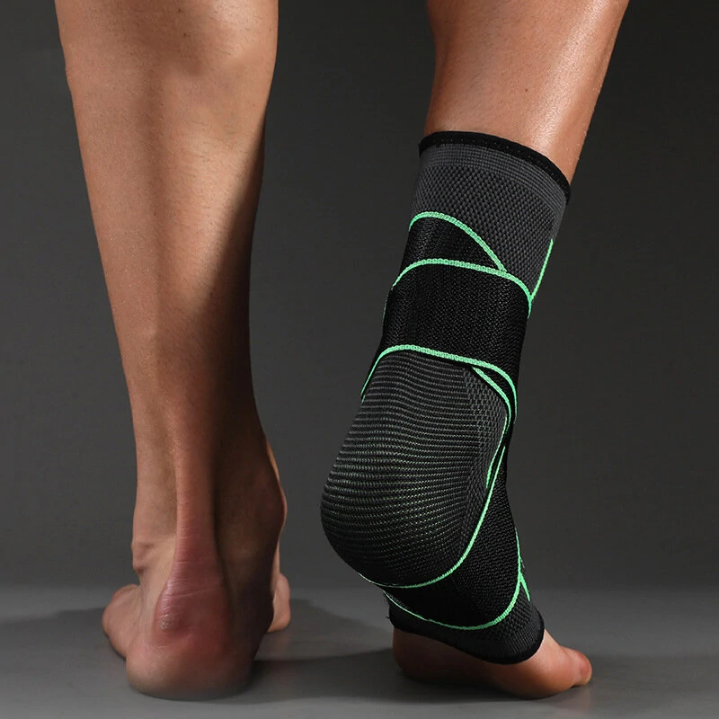 Supportive Compression Ankle Brace - FlexiFit-Green-M (1-4)-The Livary