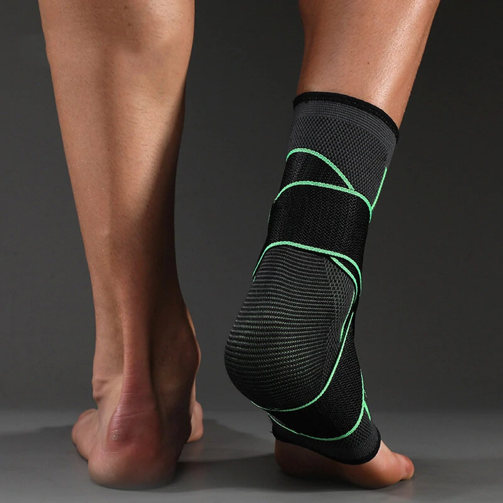 Supportive Compression Ankle Brace - FlexiFit-Green-M (1-4)-The Livary
