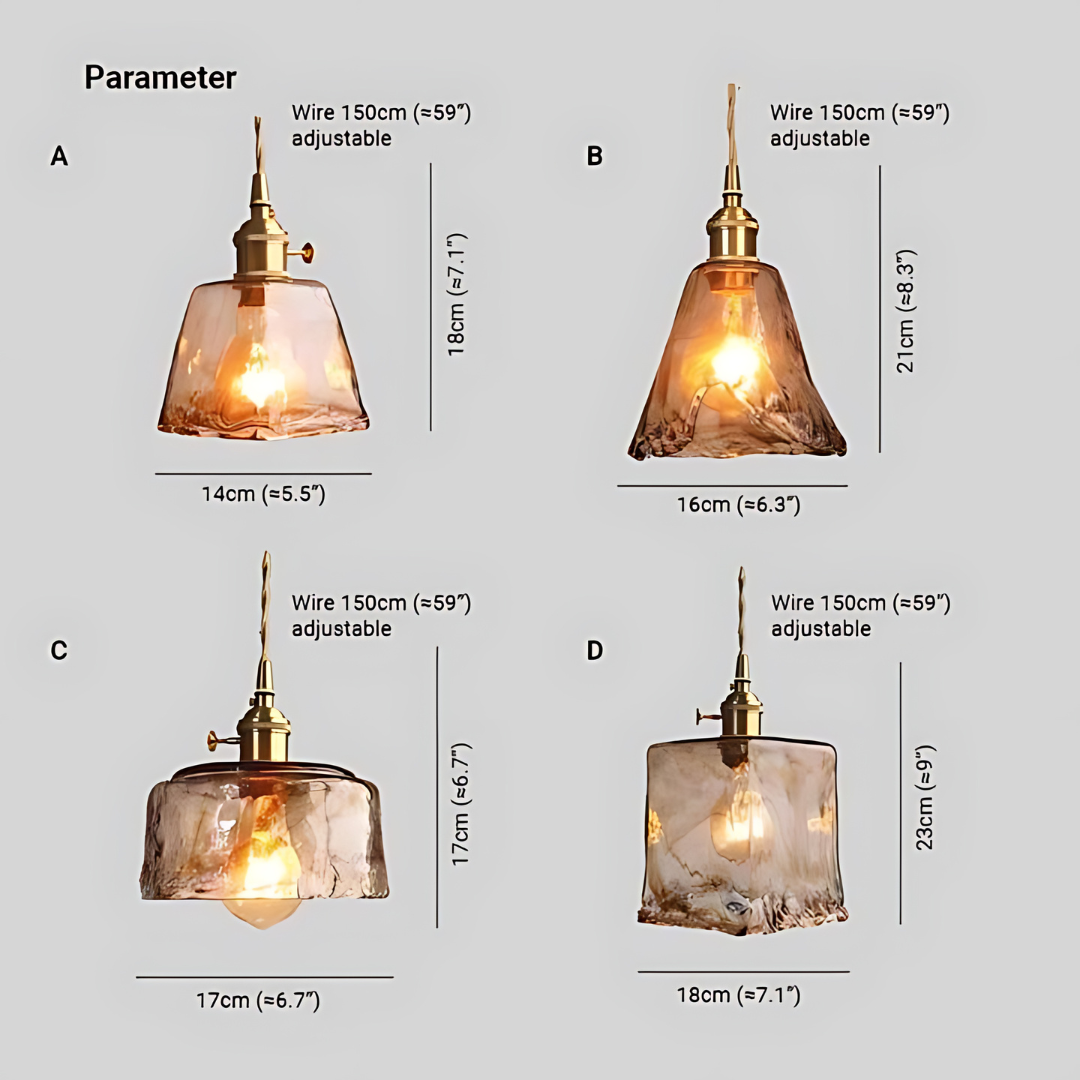 Retro LED Hanging Lamp - Jasper-A-The Livary