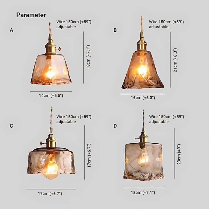 Retro LED Hanging Lamp - Jasper-A-The Livary