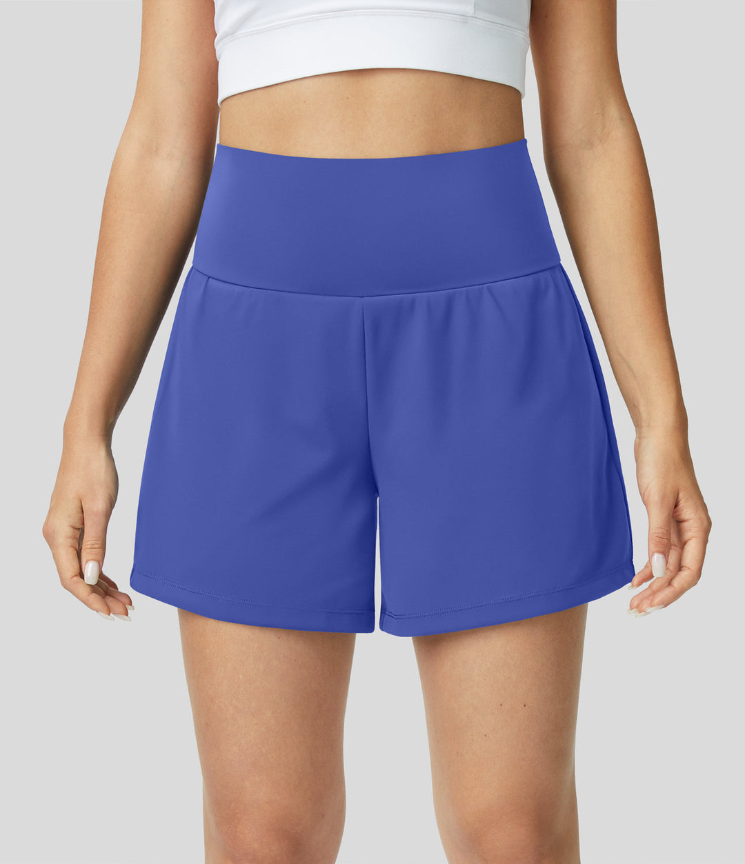 Breathable & Quick-drying High-Waist Fitness Shorts for Women – Mirabella-Purple-S-The Livary