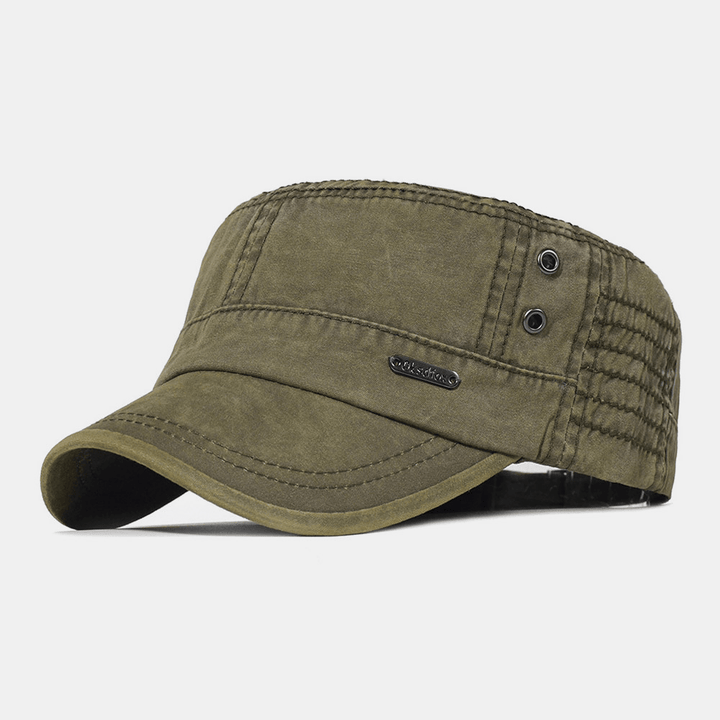 Adjustable Military Men's Cap – Mason-Olive green-The Livary