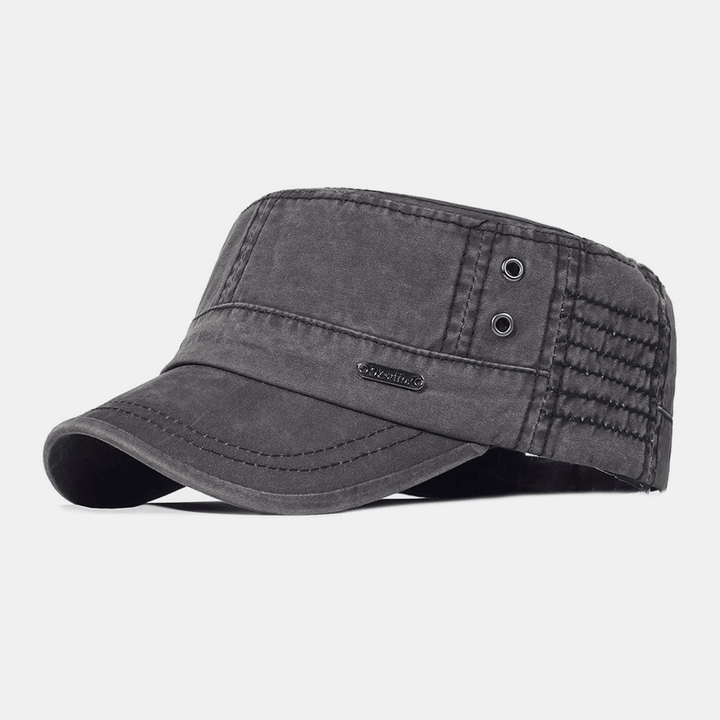 Adjustable Military Men's Cap – Mason-Black-The Livary