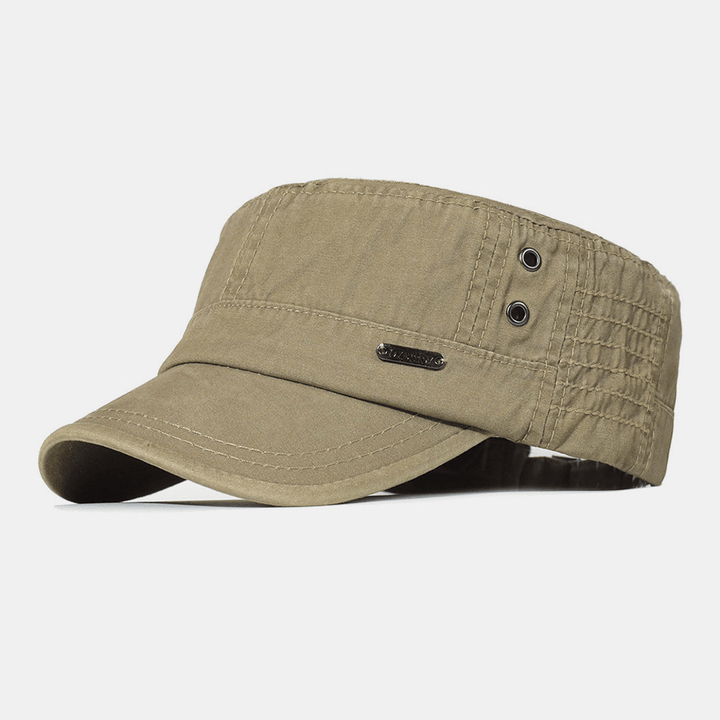Adjustable Military Men's Cap – Mason-Khaki-The Livary