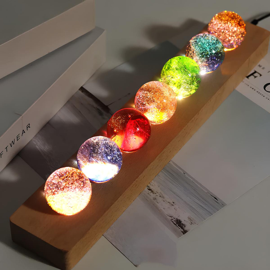 Glowing Cosmic Crystals - AstroGlow Orbs-Rectangle-The Livary