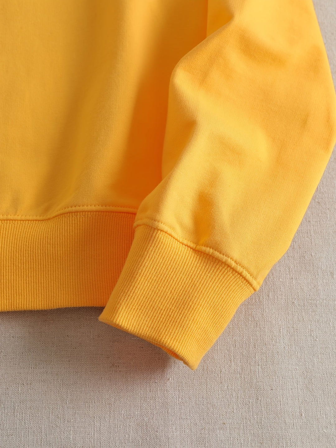 Casual Yellow Sweatshirt with Humorous Graphic Print - Elara-S-The Livary