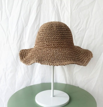 Lightweight, holiday-friendly summer beach hat for women – Debbie-Khaki-The Livary