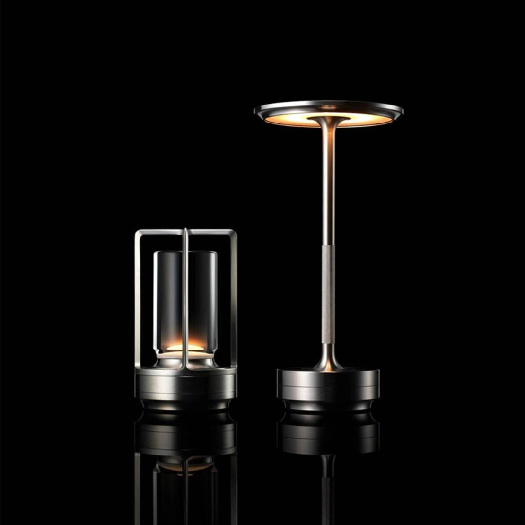 Japanese Style LED Touch Table Lamp - ZenLight-Gold-Style A-The Livary