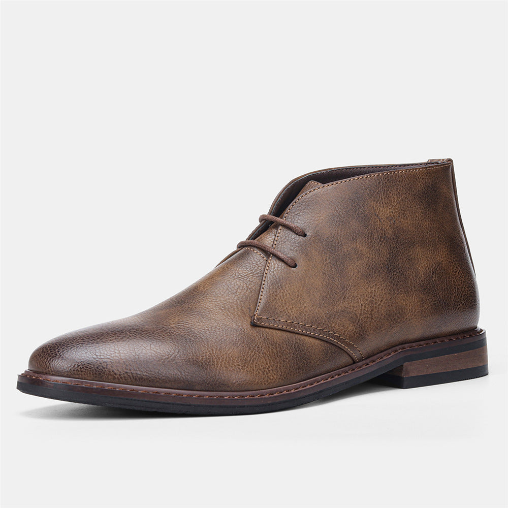 Timeless Desert Boots in Vintage Style for Men - Hugo-Coffee-6-The Livary