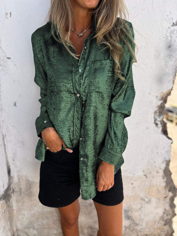 Trendy Ladies Blouse - Evelyn-Green-S-The Livary