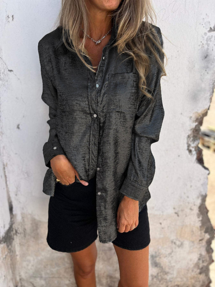 Trendy Ladies Blouse - Evelyn-Black-S-The Livary