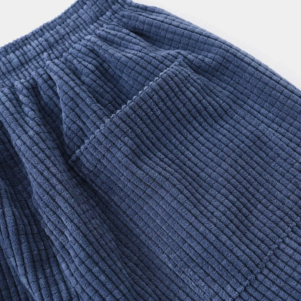 Unisex Ribbed Corduroy Trousers – Renji-Blue-S-The Livary
