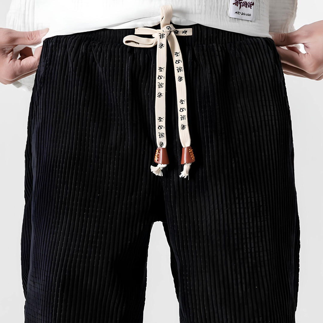 Unisex Ribbed Corduroy Trousers – Renji-Blue-S-The Livary