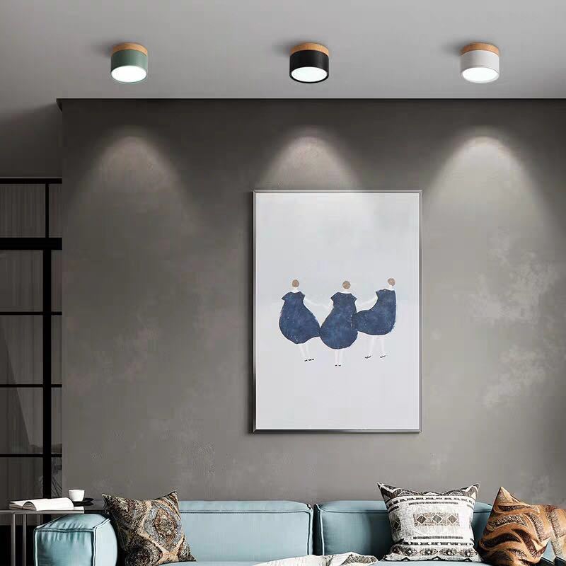 Morandi Style Modern LED Ceiling Lamp - LumiModo-Blue-5W-Warm white-The Livary