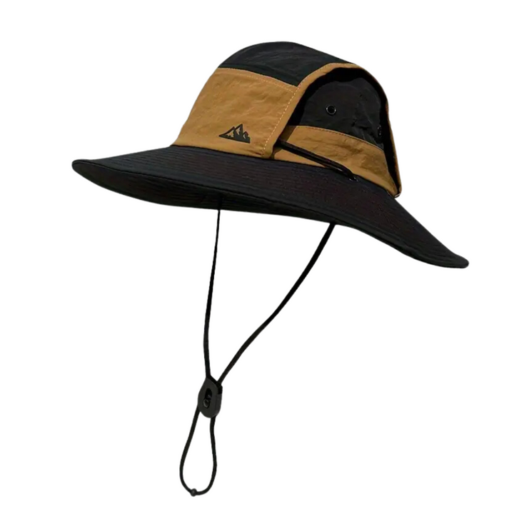 Foldable outdoor sun hat with UV protection – SunGuard Explorer-Black-The Livary