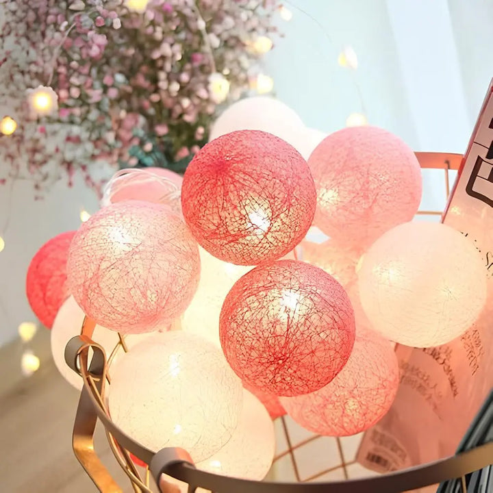 Atmospheric Ball String Lights - LumaBreeze-Candy-59.05 inch es-USB-The Livary