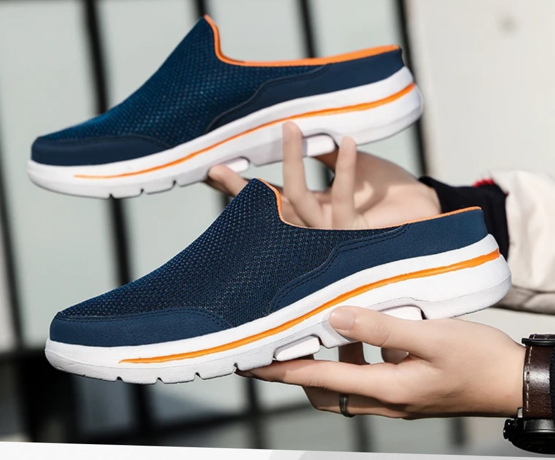 Orthopaedic barefoot comfort shoes for men – Marlon-Blue-6-The Livary