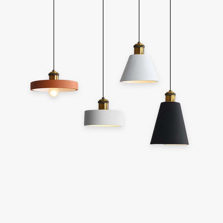 Stylish Morandi Design LED Pendant Light - MoraGlow-A-White-The Livary
