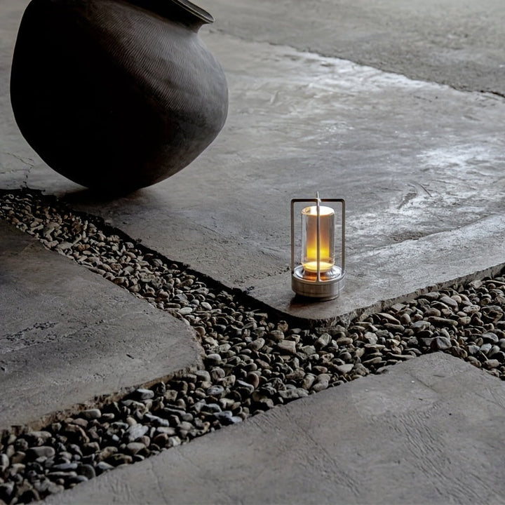 Japanese Style LED Touch Table Lamp - ZenLight-Silver-Style B-The Livary