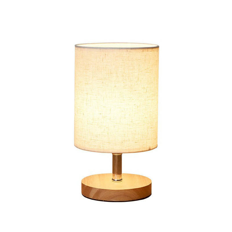 Stylish Minimalist Table Lamp - LinenWood-Round-The Livary
