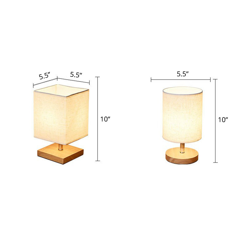 Stylish Minimalist Table Lamp - LinenWood-Round-The Livary
