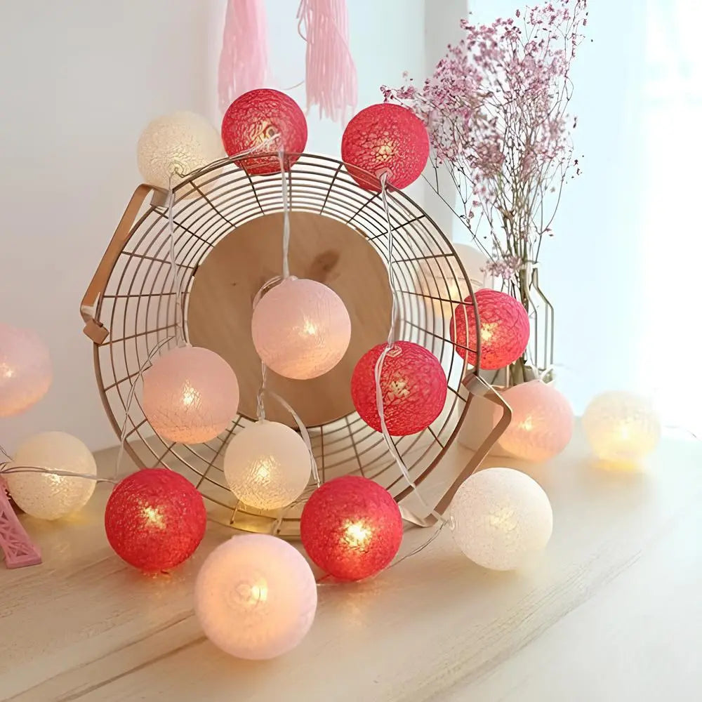 Atmospheric Ball String Lights - LumaBreeze-Candy-59.05 inch es-USB-The Livary