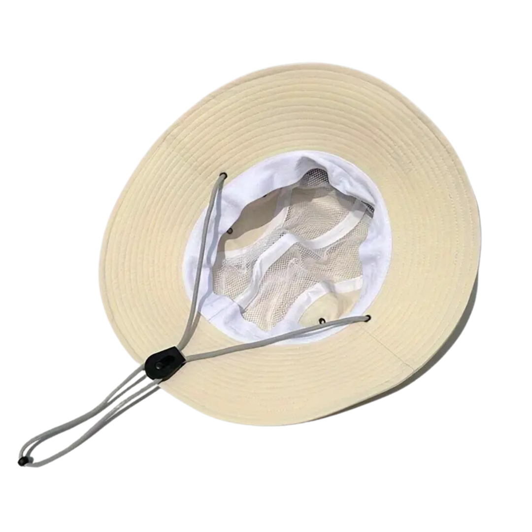 Foldable outdoor sun hat with UV protection – SunGuard Explorer-Camel-The Livary