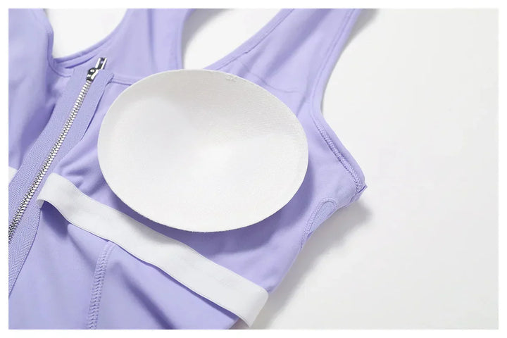 Seamless comfort sports bra for leisure & training – Nele-Purple-S-The Livary