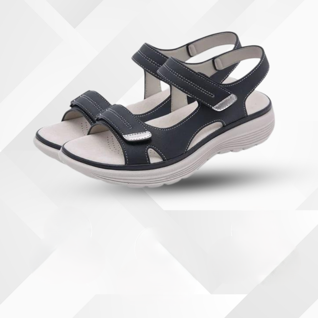 Orthopaedic bunion sandals for women – Celina-Black-2.5-The Livary