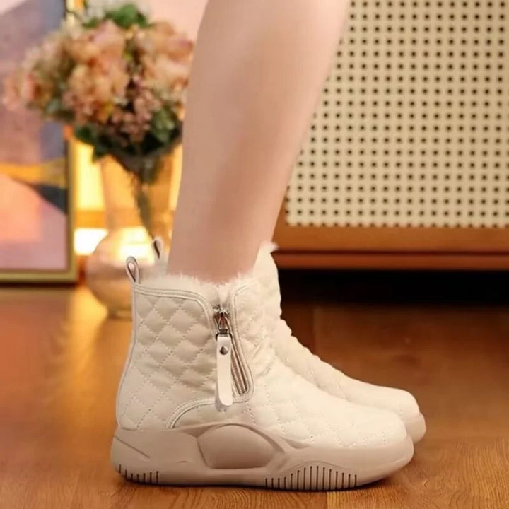 Cute Warm Ladies' Boots - Luna-White-2.5-The Livary