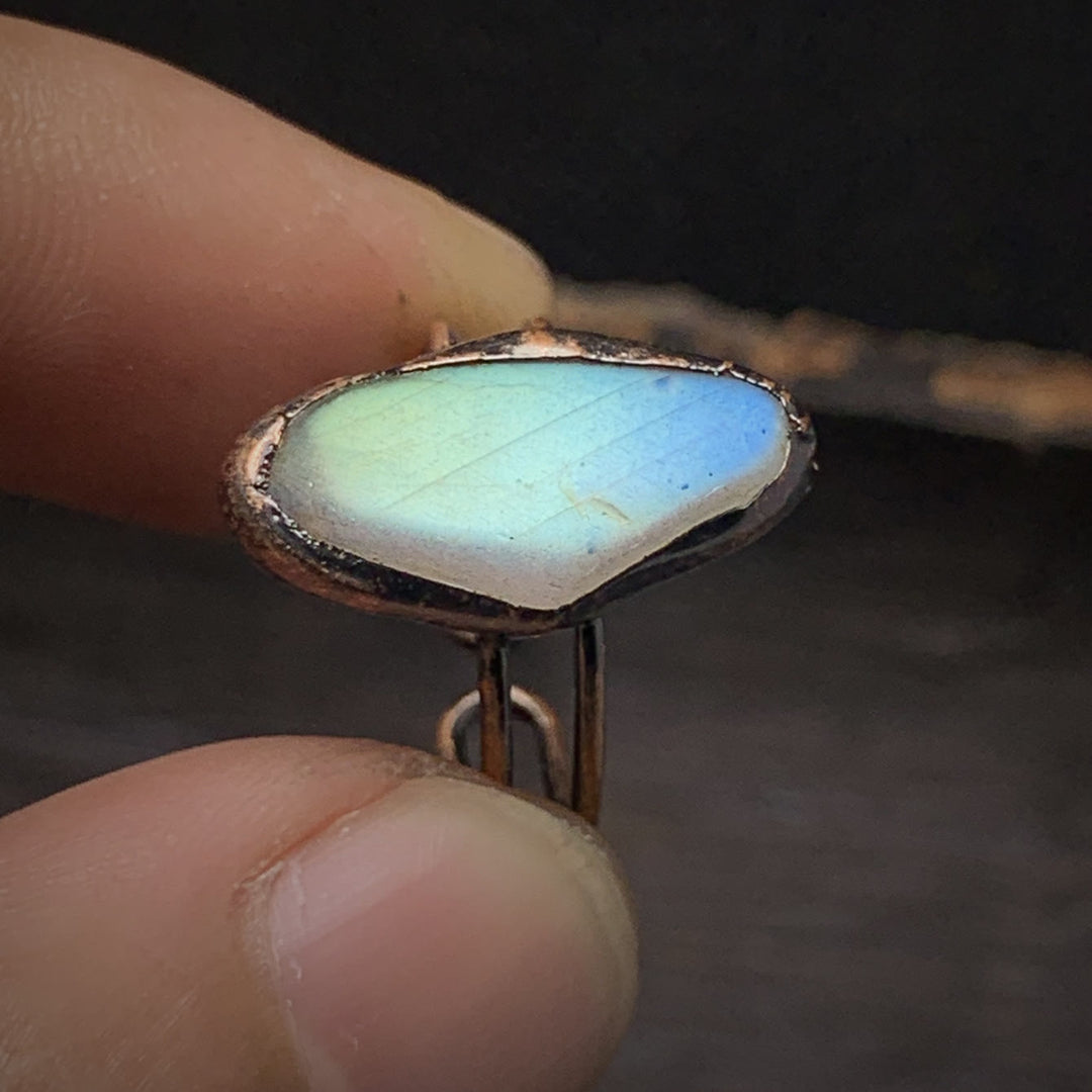 Natural Raw Birthstone Ring - Selina-January & Pomegranate-The Livary