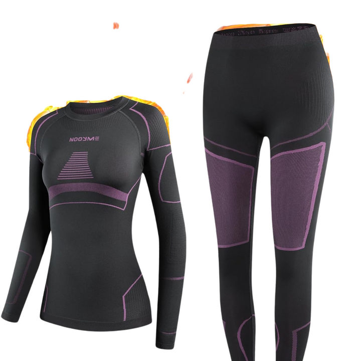 Thermal Underwear for Women - Laura-Purple Black-XS-The Livary