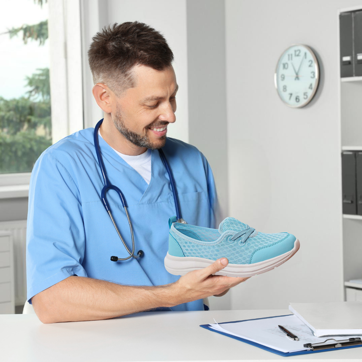 Orthopaedic pain relief shoes for women – Selina-Gray-2.5-The Livary