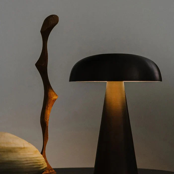 Stylish Portable Table Lamp - ShroomLite-Gold-The Livary