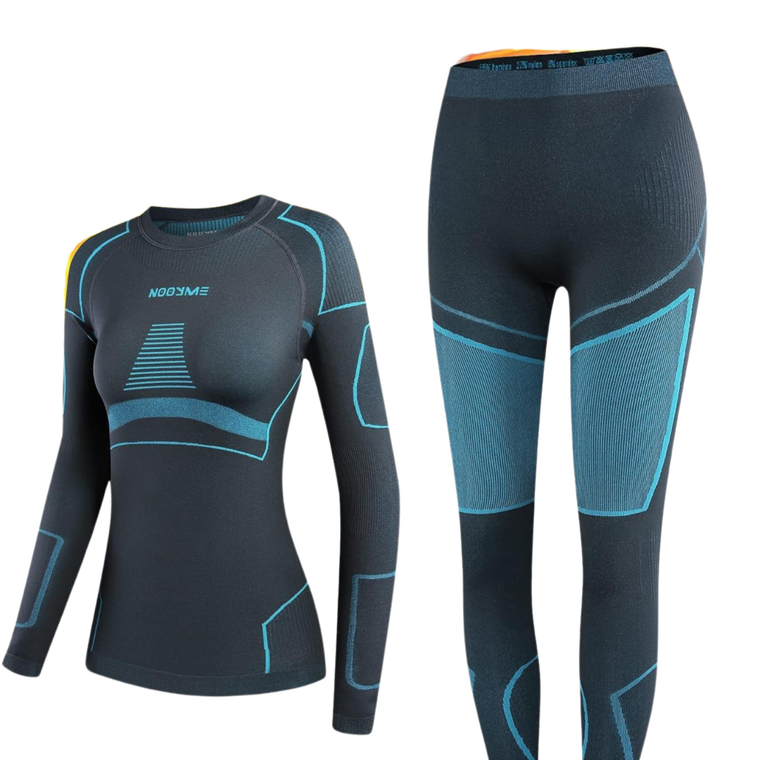 Thermal Underwear for Women - Laura-Black/Blue-XS-The Livary